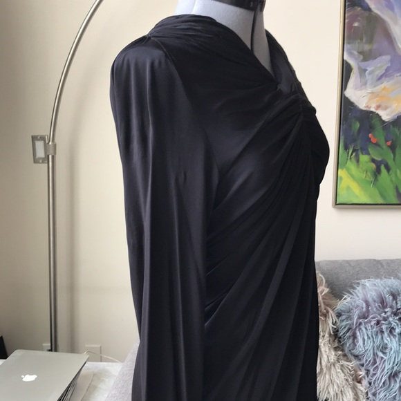 Greta Constantine Black Jersey Cocktail Dress - Picture 5 of 7